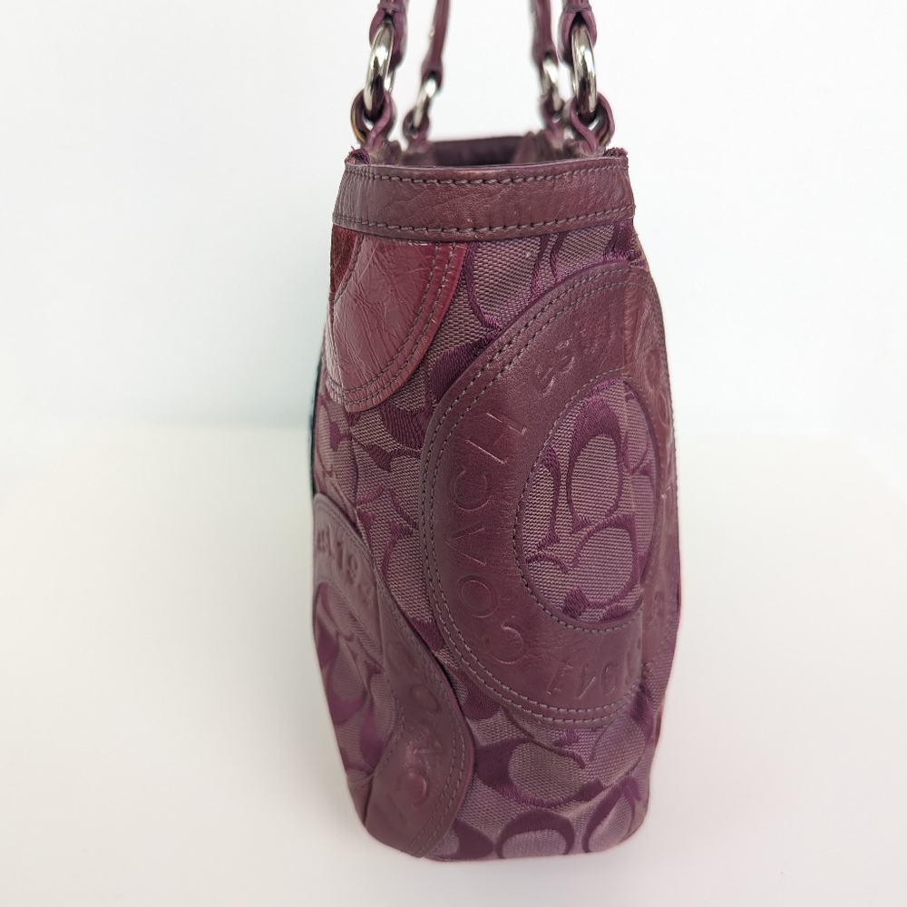 Coach Signature Limited Edition Multicolor Patchw… - image 4